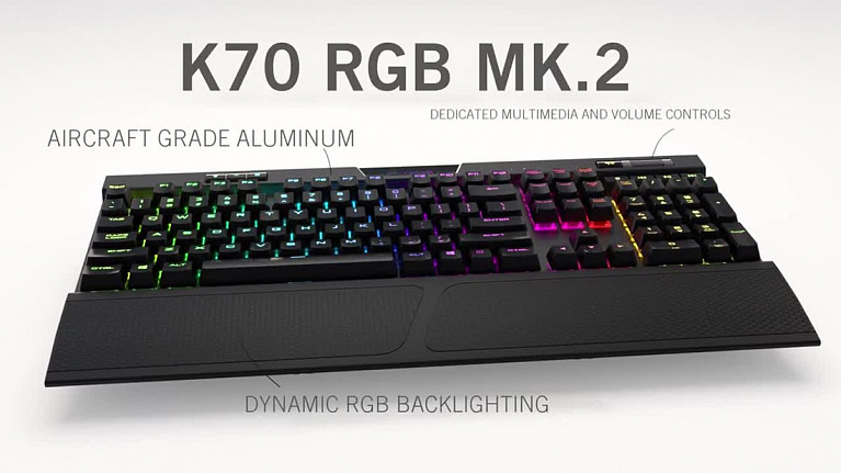 Обзор клавиатуры Corsair K70 RGB MK.2 Rapidfire