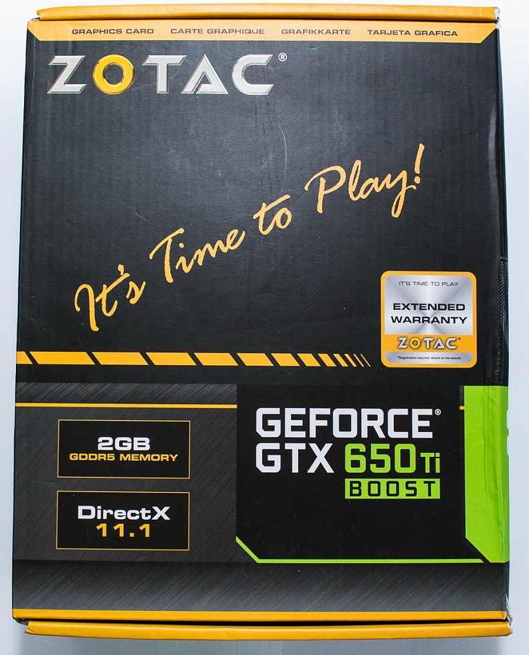 Обзор ZOTAC GeForce GTX 650Ti Boost