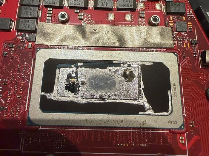 Примеси в жидком металле повредили радиатор и процессор ноутбука ASUS Zephyrus M16
