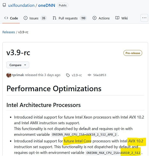 Intel Nova Lake обзаведутся поддержкой инструкций AVX10.2
