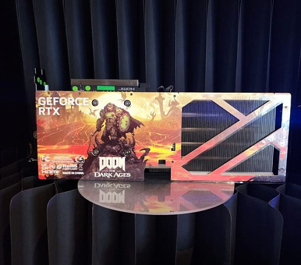 COMPUTEX: чёрная GeForce RTX 5080 HOF и DOOM Edition от GALAX