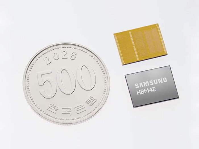 Samsung начала отгрузку первых в отрасли образцов памяти HBM4E