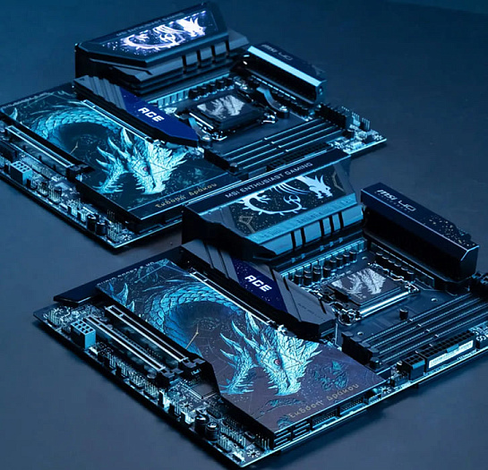MSI тизерит материнскую плату MEG X870E ACE MAX в новом дизайне Draco Epic
