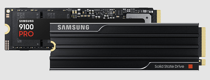 Samsung официально представила флагманский твердотельный накопитель 9100 PRO