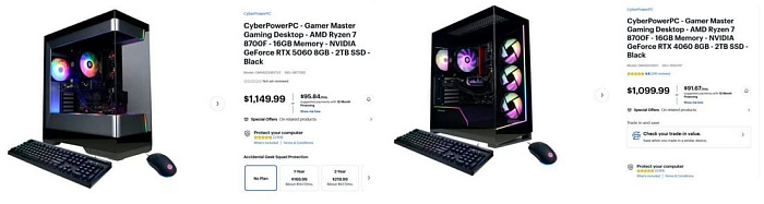 Производители ПК начали предлагать конфигурации с NVIDIA RTX 5060/Ti