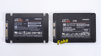 Фальшивый накопитель Samsung 870 EVO умер после записи 120 Гбайт данных