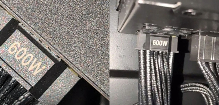 Жёлтый кабель питания 12V-2×6 от MSI постепенно выходит из разъёма Жёлтый кабель питания 12V-2×6 от MSI постепенно выходит из разъёма