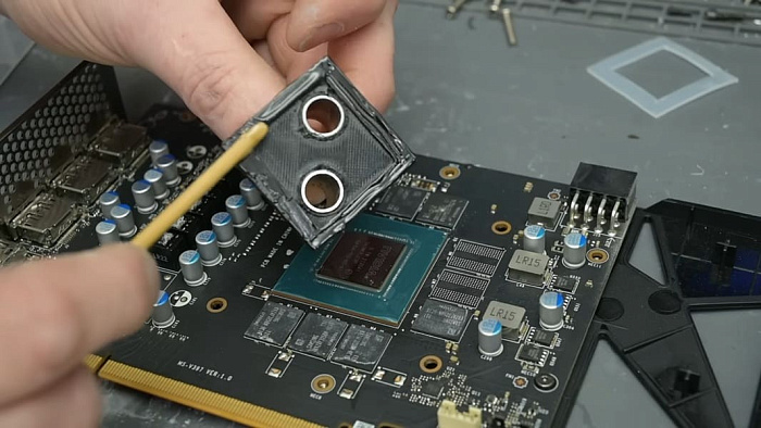Прямое охлаждение водой снизило температуру видеокарты GeForce RTX 2060 до 28°C