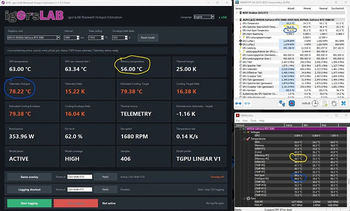 Сообщество научилось отслеживать температуру Hot Spot на видеокартах RTX 5000
