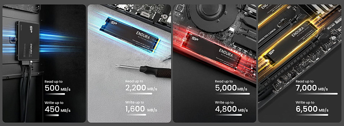 Silicon Power выпустила серию твердотельных накопителей Endura