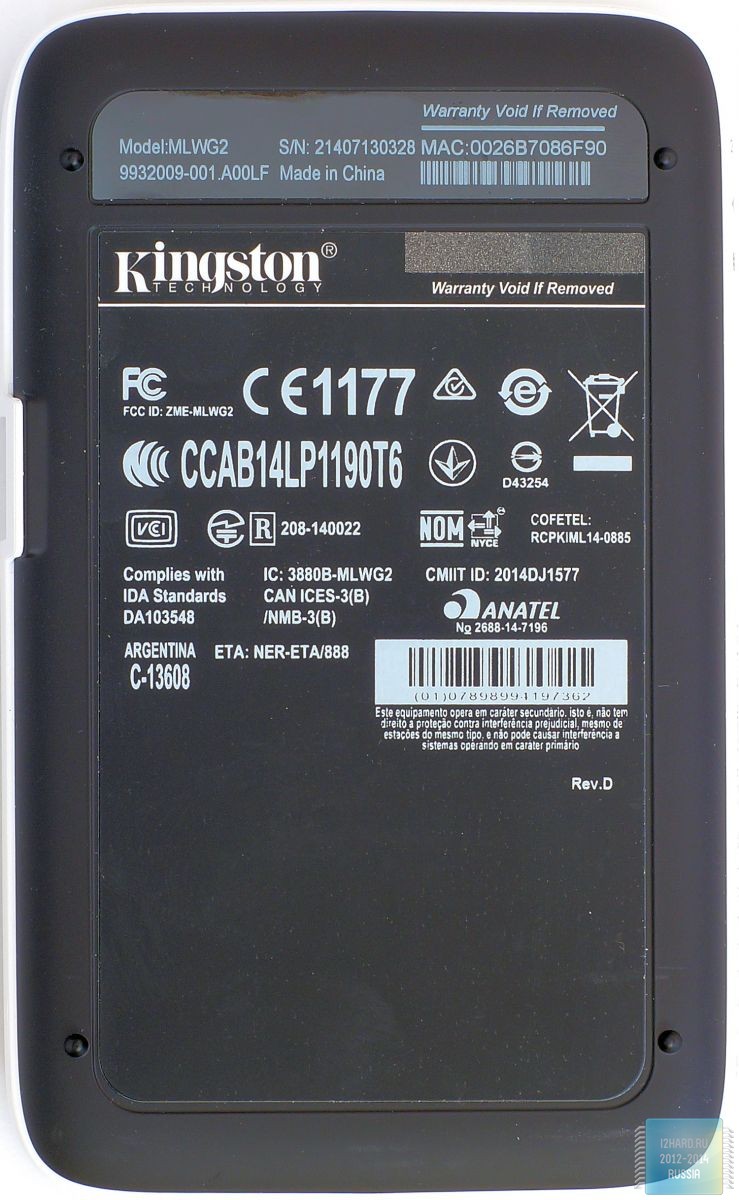 Kingston MobileLite Wireless G2. Внешний вид