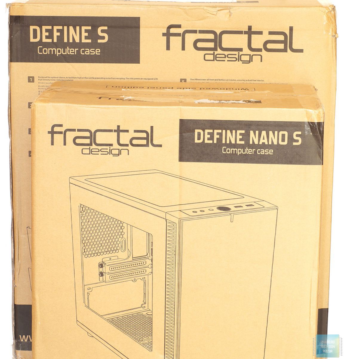 Упаковка и комплектация корпуса Fractal Design Define Nano S Window