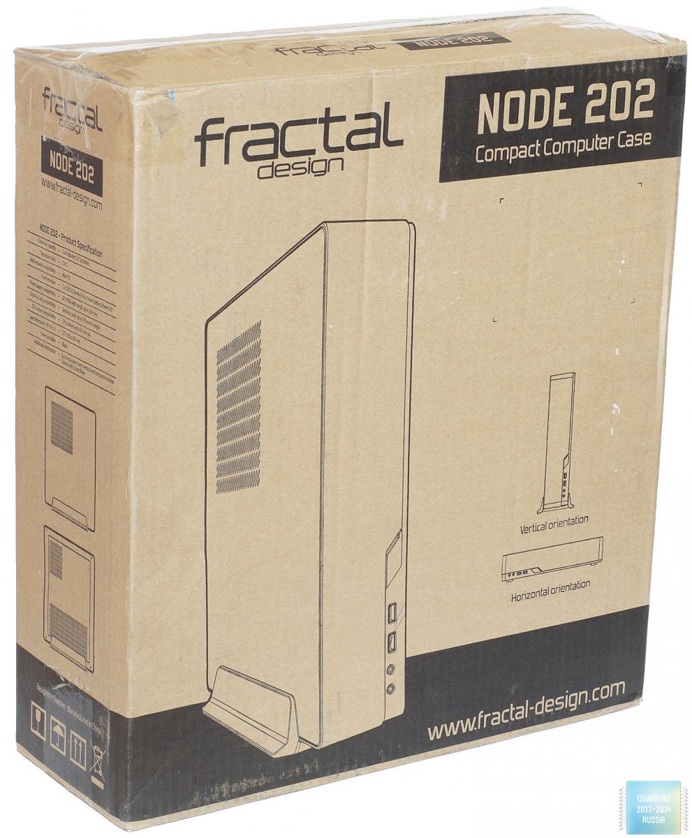 Упаковка и комплектация корпуса Fractal Design NODE 202