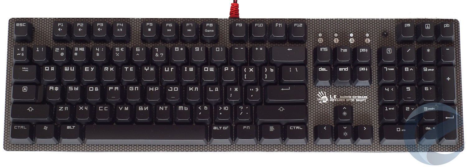Внешний вид механической игровой клавиатуры A4Tech Bloody B810R