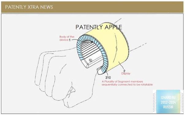 Samsung патентует смартфон в виде браслета
