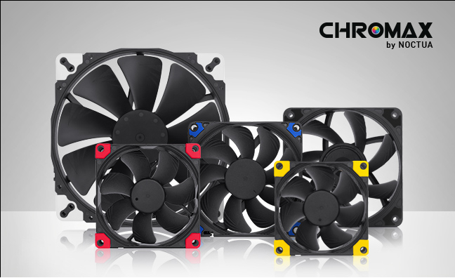 Noctua выпустит пять новых вентиляторов серии Chromax.Black