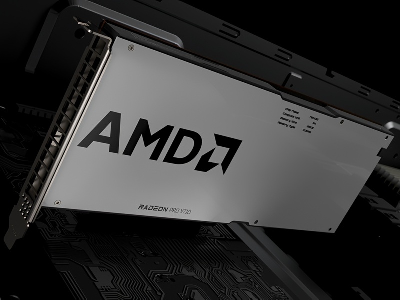 AMD выпустила однослотовую Radeon PRO V710 для серверов Microsoft Azure ...