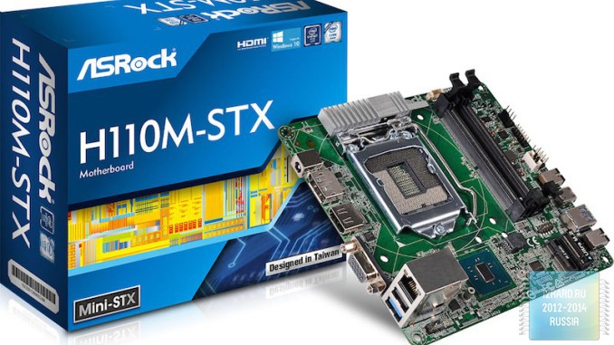 ASRock показала свою первую материнскую плату mini-STX на основе чипсета Intel H110