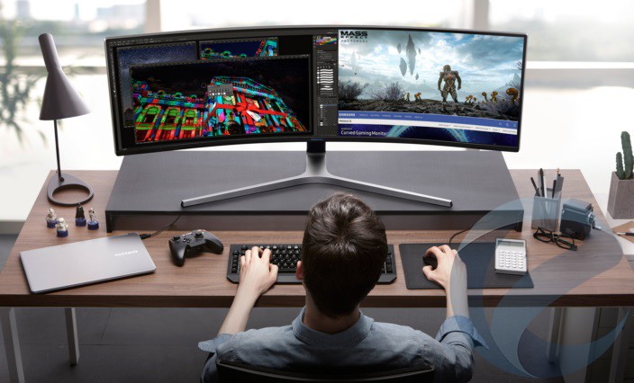 Samsung представила 49-дюймовый игровой монитор C49HG90