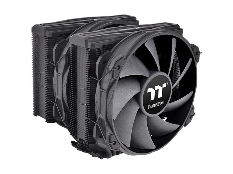 Двухсекционный кулер Thermaltake TOUGHAIR 710 теперь доступен в черном ...