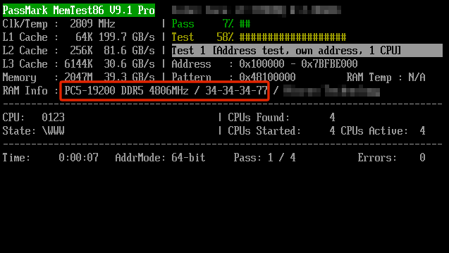 MemTest86 теперь умеет тестировать память DDR5