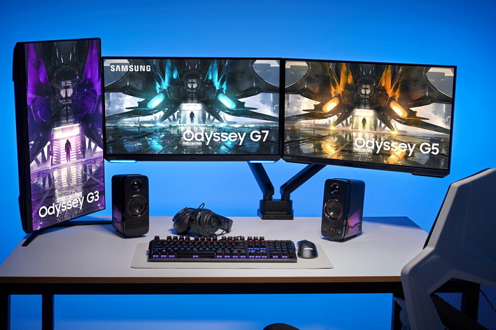 Samsung представила расширенную линейку игровых мониторов Odyssey