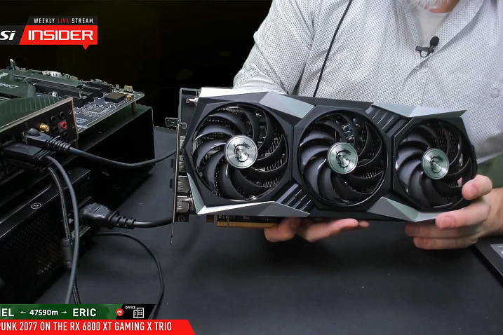 Подробно рассматриваем охлаждение и печатную плату MSI Radeon RX 6800 XT GAMING X TRIO