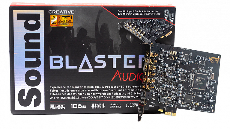Обзор и тестирование звуковой карты Creative Sound Blaster Audigy Rx