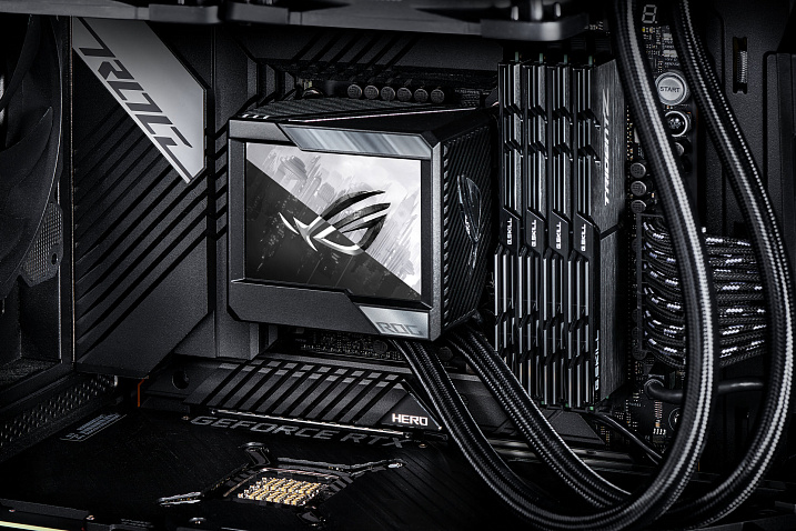 ASUS выпустит систему жидкостного охлаждения ROG RYUJIN II 240 с большим экраном