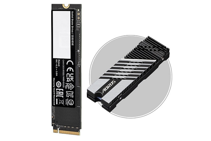 GIGABYTE представила твердотельный накопитель AORUS Gen4 7300