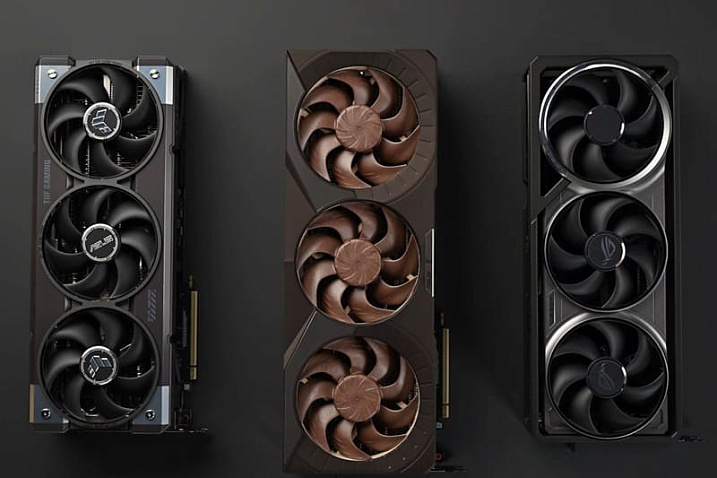 RTX 5080 Noctua OC Edition является самой дорогой версией RTX 5080 в ассортименте ASUS