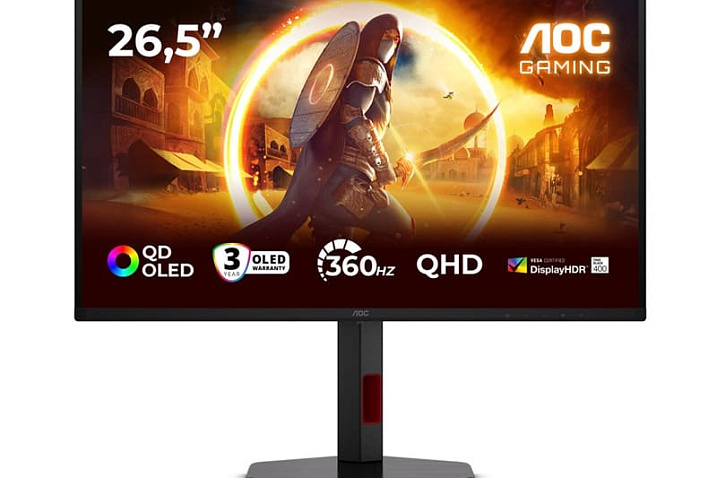 Мониторы AOC Q27G4ZDR и Q27G4SDR получили 27” матрицы на основе QD-OLED