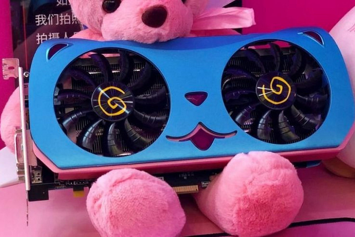 Yeston анонсировала розовый вариант видеокарты AMD Radeon RX 580