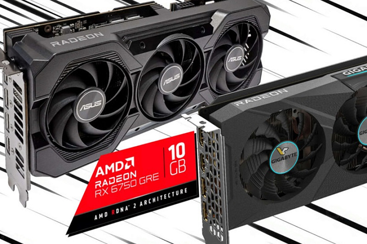 ASUS и GIGABYTE выпустили новые модели Radeon RX 6750 GRE