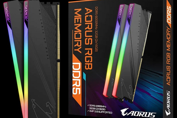 GIGABYTE представила модули оперативной памяти AORUS DDR5-6000