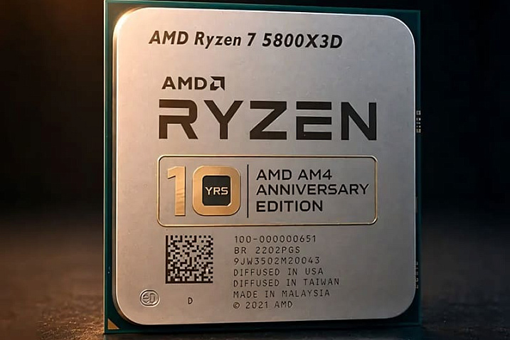 AMD собирается перевыпустить Ryzen 7 5800X3D к 10-летию платформы AM4