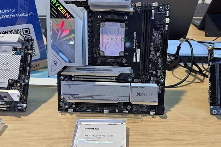CES 2026: Minisforum объединила мобильный Ryzen 9 9955X3D и настольный чипсет X870