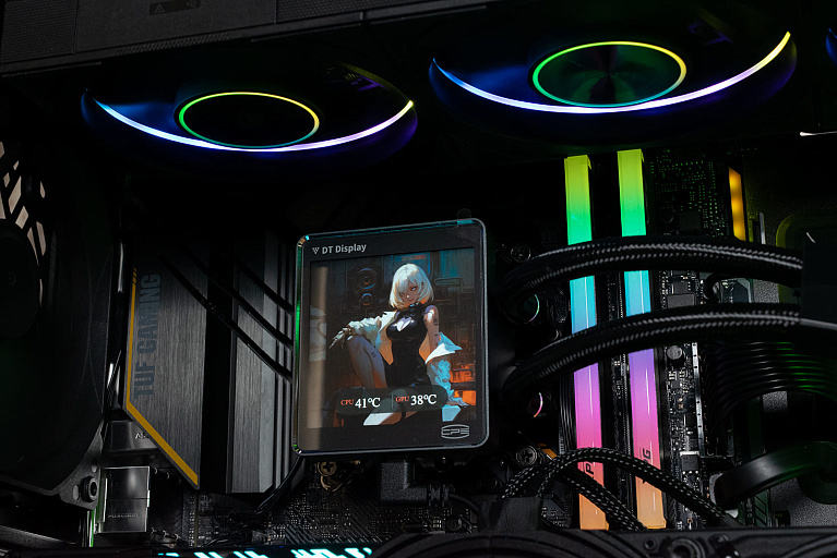 Обзор и тест системы жидкостного охлаждения PCCooler DT360 ARGB Display