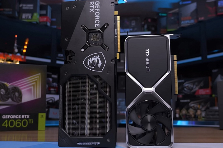 NVIDIA GeForce RTX 4060 Ti 16GB немного уступает версии с 8 Гбайтами памяти