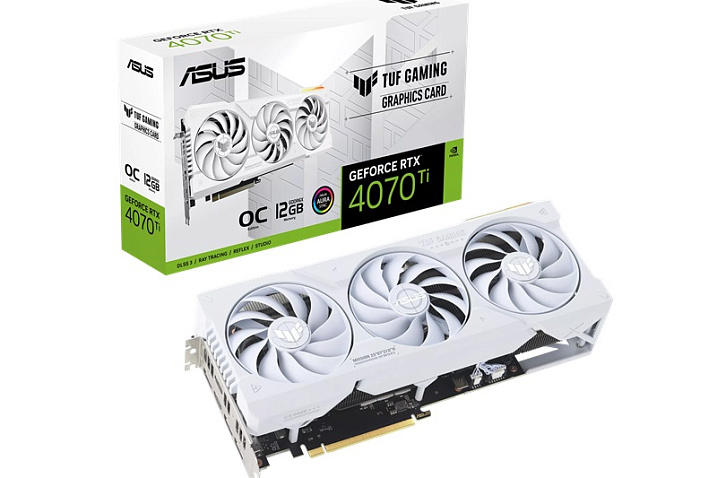 ASUS анонсировала белую видеокарту TUF Gaming GeForce RTX 4070 Ti White