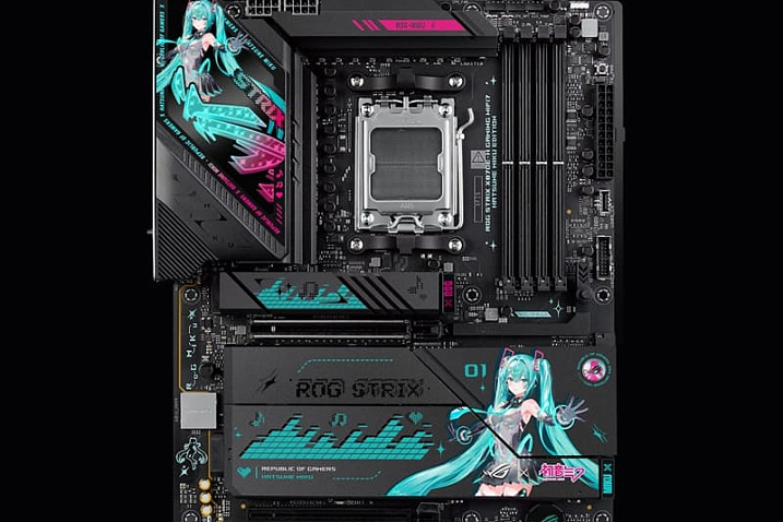 ASUS ROG Strix X870E-H Hatsune Miku Edition продаётся на 50% дороже оригинальной версии