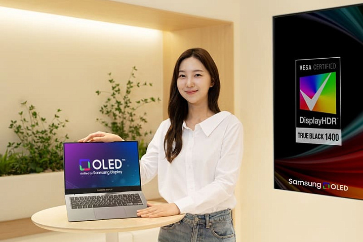 Samsung анонсировала матрицу Tandem OLED для ноутбуков с яркостью до 1600 нит