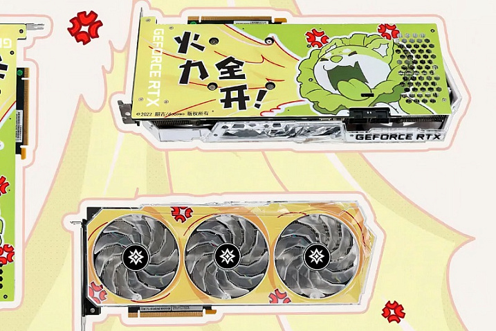 GALAX выпустила GeForce RTX 3060 Cabbage Dog с уникальным дизайном