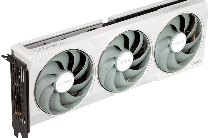 Sparkle выпустила видеокарту Arc B580 Titan Luna с белой печатной платой