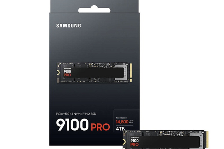 Samsung официально представила флагманский твердотельный накопитель 9100 PRO