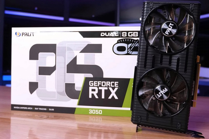 NVIDIA GeForce RTX 3050 c GA107 потребляет на 15 Вт меньше версии с GA106