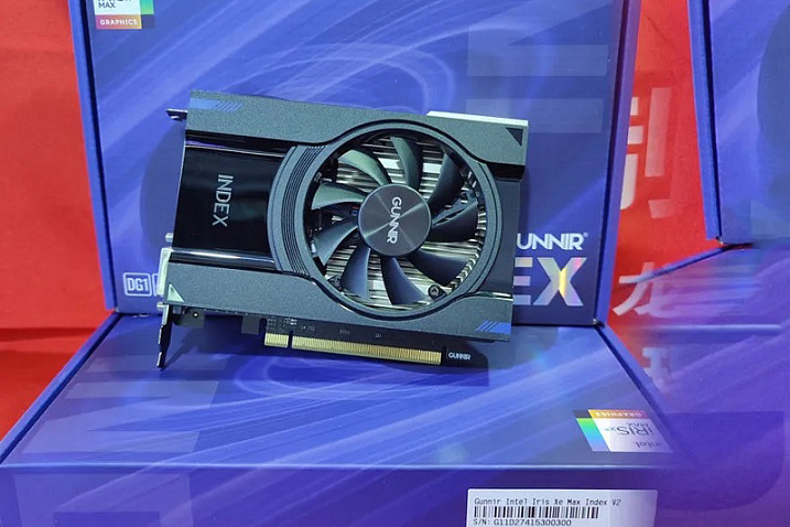 Gunnir начала продажи дискретных видеокарт Iris Xe с графическим процессором DG1