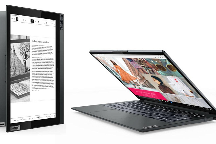 CES 2021: Lenovo значительно улучшила E Ink дисплей на ThinkBook Plus второго поколения