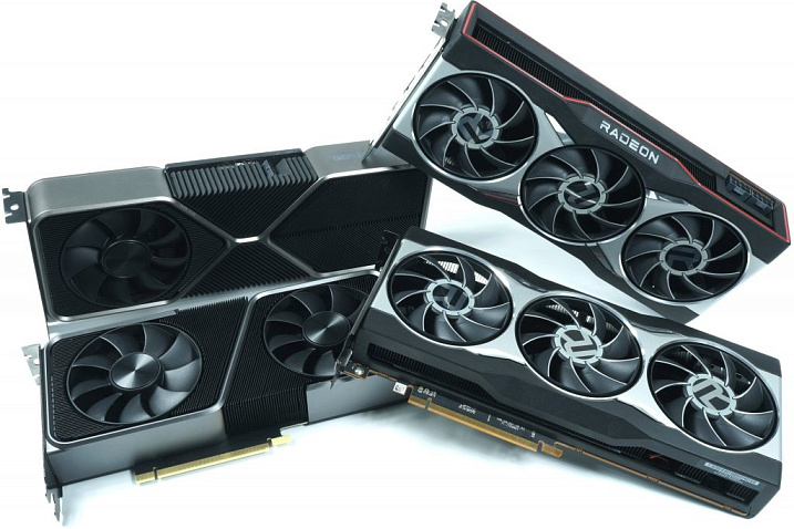 Средняя стоимость GeForce RTX 3000 и Radeon RX 6000 в два-три раза выше рекомендованной
