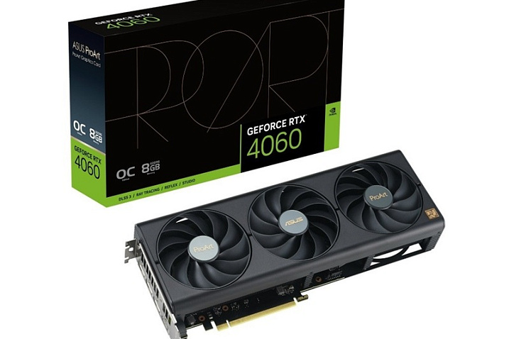 ASUS ProArt GeForce RTX 4060 получила огромную систему охлаждения